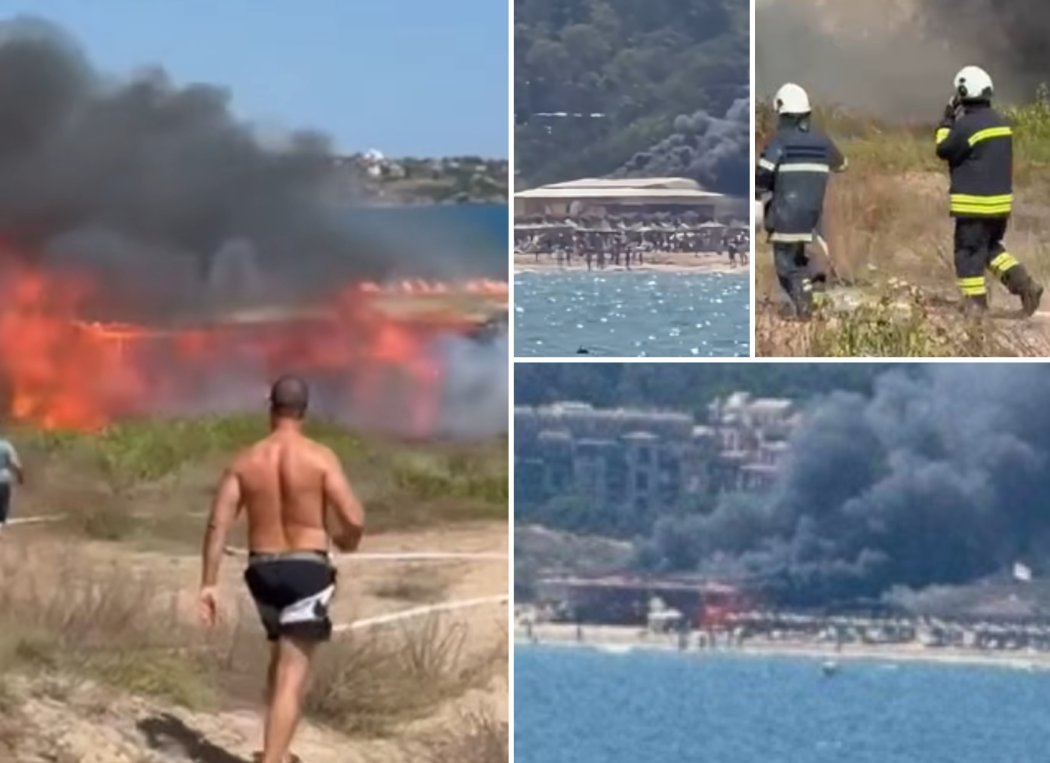 (ВИДЕО) УЖАС КРАЙ СОЗОПОЛ! Ресторант „Resto Del Verano“ пламна, черен дим се вижда отдалеч