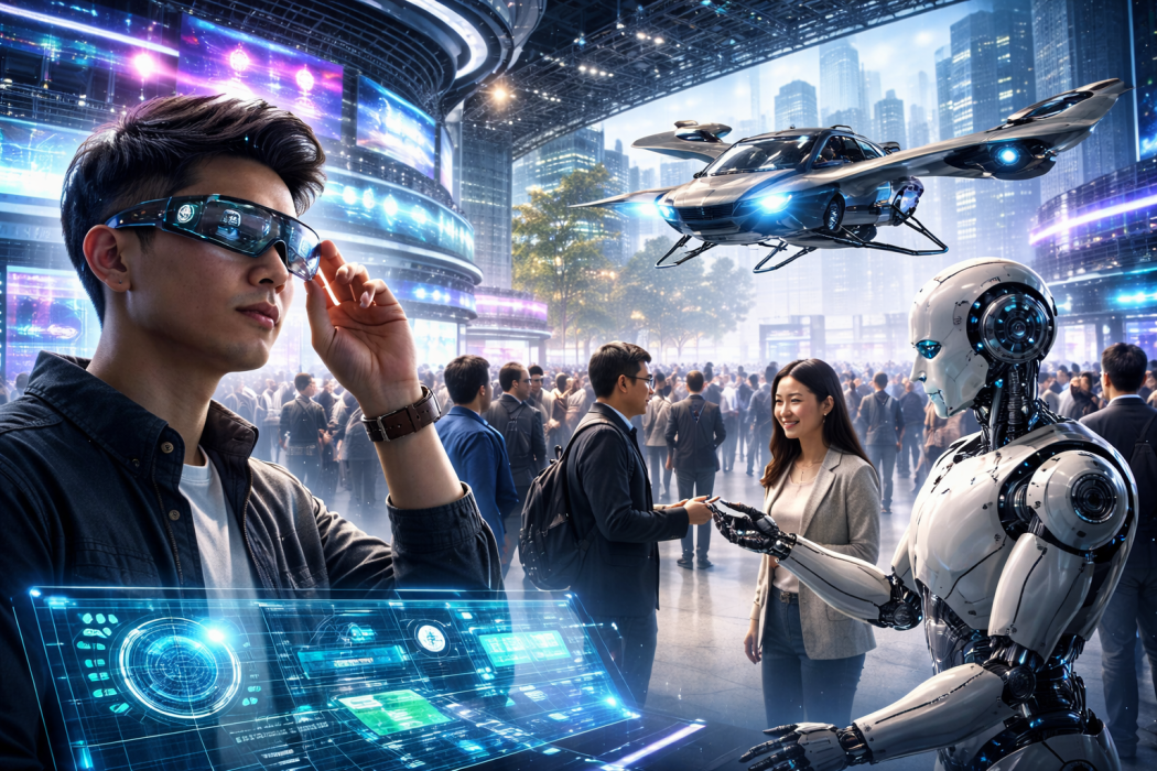 Хайнан показва бъдещето: умни очила, летящи коли и роботи на голямото изложение в Китай