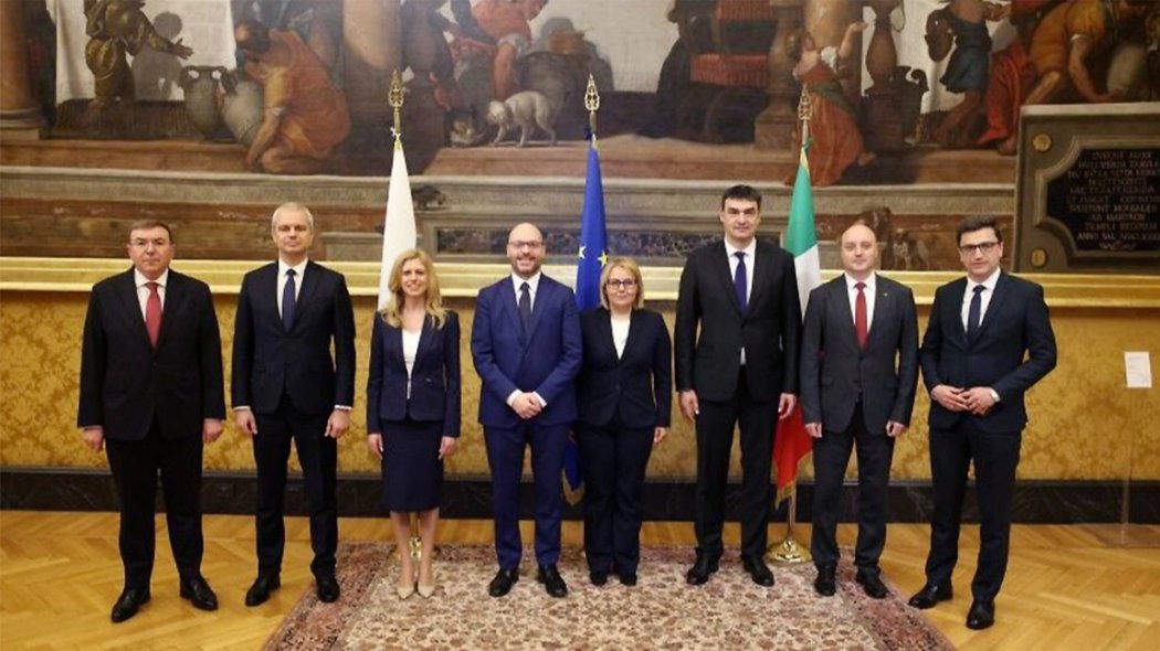 Българската делегация на аудиенция при папа Лъв XIV