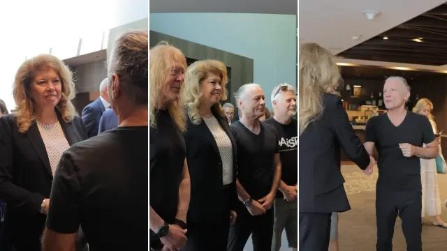 Йотова се срещна с Iron Maiden преди концерта им в София