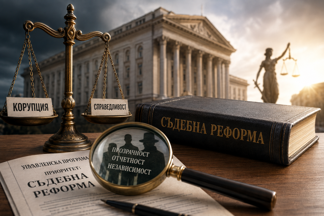 Кабинетът „Радев“ готви удар по задкулисието в правосъдието: пълни проверки на магистрати до 2026 г.