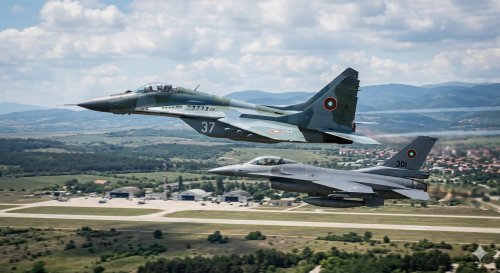 Българските ВВС проведоха летателни тестове на МиГ-29 и F-16