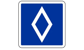 Новият пътен знак с бял ромб вече променя магистралите в Европа