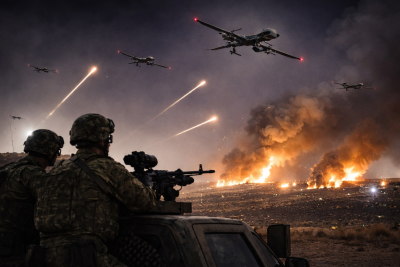 Десетки дронове атакуваха цели в Близкия изток на фона на разширяващия се конфликт