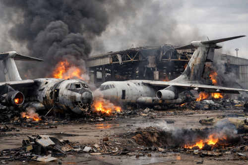 Украйна удари два руски авиационни завода: Киев твърди за повредени транспортни самолети