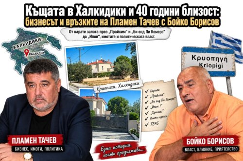 Къща в Халкидики, стари фирми и 40 години близост: Връзките на Пламен Тачев с Борисов