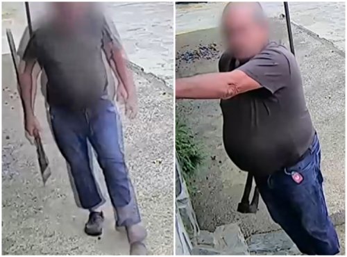 Кошмар в село Бели извор: Мъж с брадва троши и заплашва жителите (ВИДЕО)