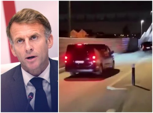 Протестиращи подгониха кортежа на Макрон: Да ти е*а майката, Аллах е велик! (ВИДЕО)