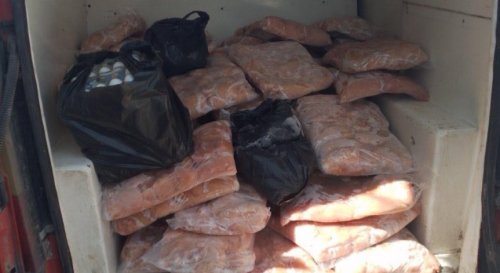 Хванаха кола с храни без документи в Свиленград: Над половин тон месо, яйца и кашкавал