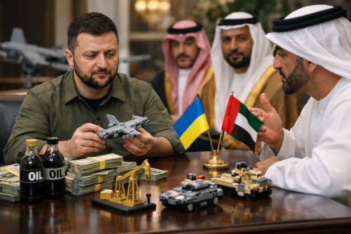 &bdquo;Пари и петрол в замяна на LEGO&ldquo; или защо Зеленски пътува до страните от Персийския залив?