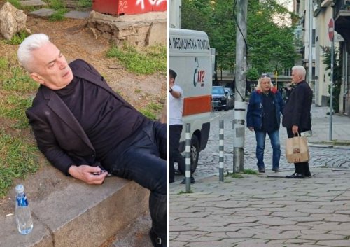 Тъжно: Извикаха линейка за тежко пияния Волен Сидеров (ВИДЕО+СНИМКИ)