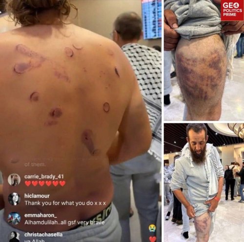 Членове на Глобалната флотилия Сумуд са били изправени пред физическо и психологическо насилие в израелския арест