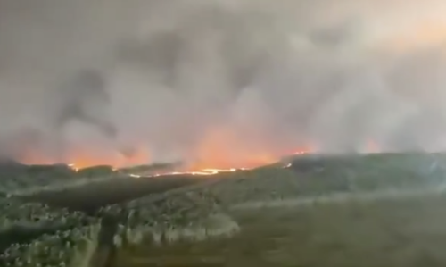 (ВИДЕО) Огнен ад край Бордо: мащабен пожар във Франция създава собствени гръмотевични бури