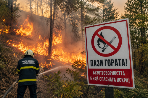 (ВИДЕО) Една искра, минути до бедствие: 90% от пожарите у нас са дело на човешка небрежност