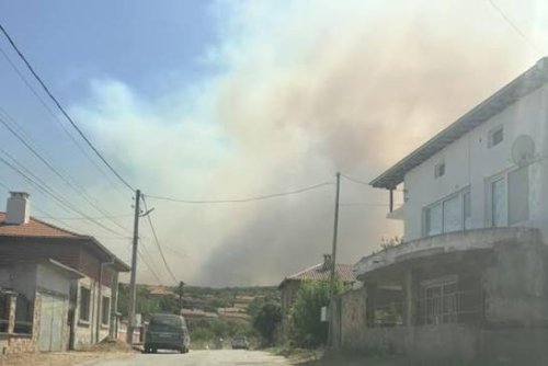 (ВИДЕО) Частично бедствено положение в Хасковско заради пожар, обхванал 10 000 декара