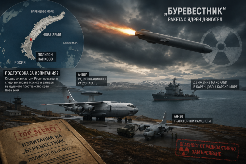 Русия вероятно подготвя нови изпитания на ядрената ракета &bdquo;Буревестник&ldquo;
