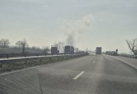 Пламнал камион блокира АМ &bdquo;Марица&ldquo; &ndash; движението към Пловдив спря