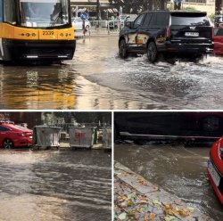 (ВИДЕО) София под лед и вода: огромна градушка удари столицата, улици се превърнаха в реки